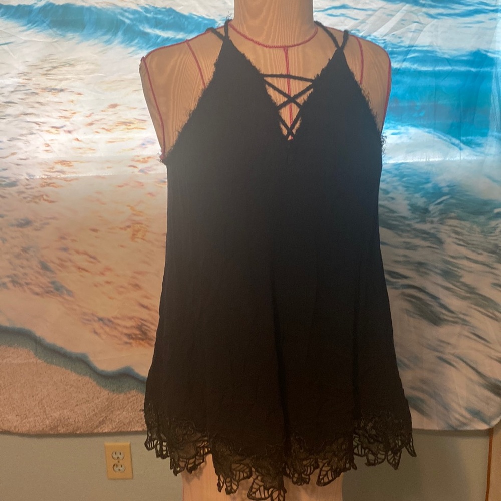 Black Free People tank top size extra small
